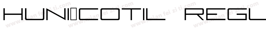 Huni_Cotil Regular字体转换